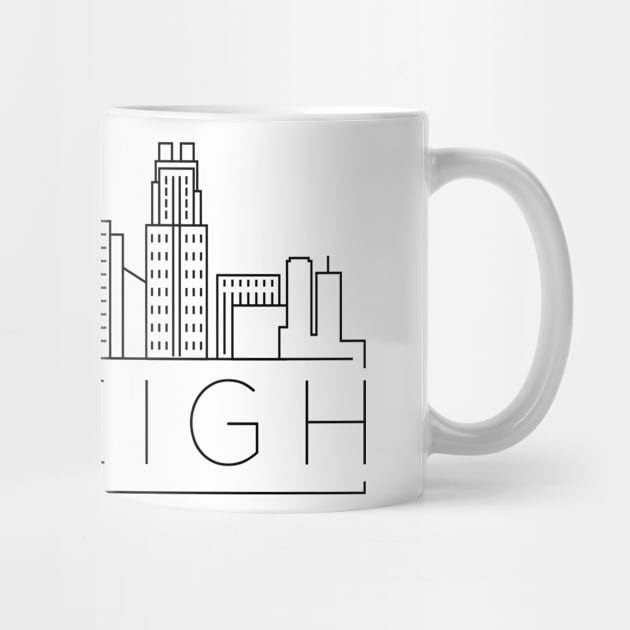 Raleigh Minimal Skyline by kursatunsal